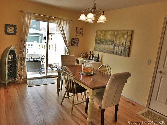 Dining Room Slider Provides Access to Backyard.