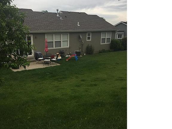 Beautiful green lawn for kids and summer entertaining.