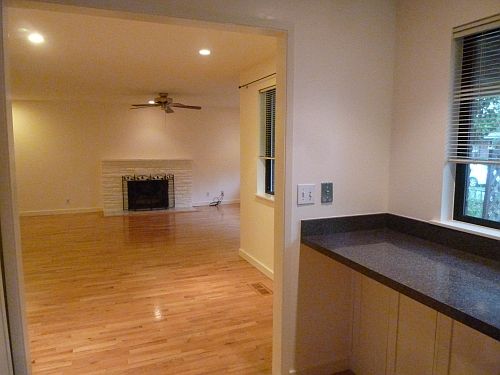 From kitchen to dining and living room