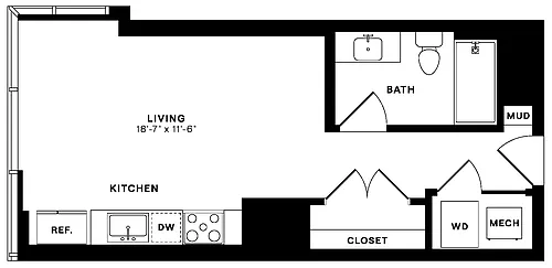 Floor plan Studio-SA.2
