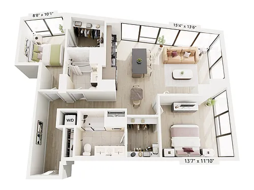 Floor plan 2B-2A