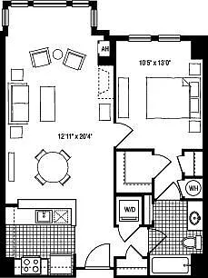 Floor plan 1HB