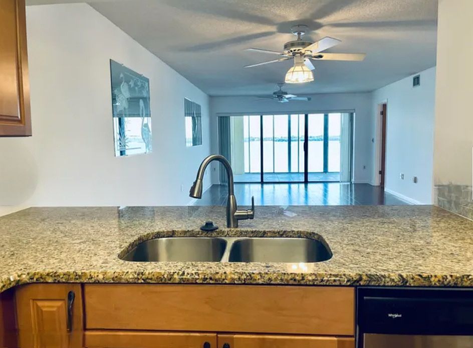View the water from your kitchen counters.