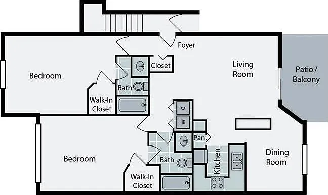 Northdale | 2 Bedroom | 2 Bath | 1100 SF Northdale | 2 Bedroom | 2 Bath | 1100 SF
