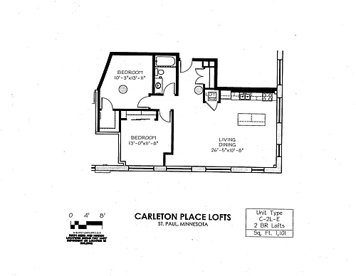 Floor plan C Building 2BR LE