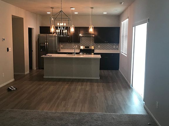 dining room, kitchen and living room
