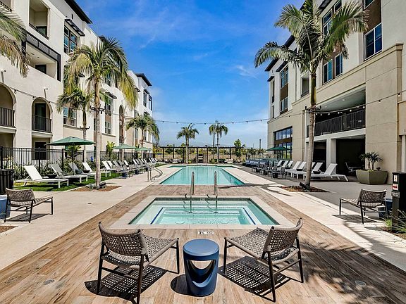 Pool deck at Enclave Town Center