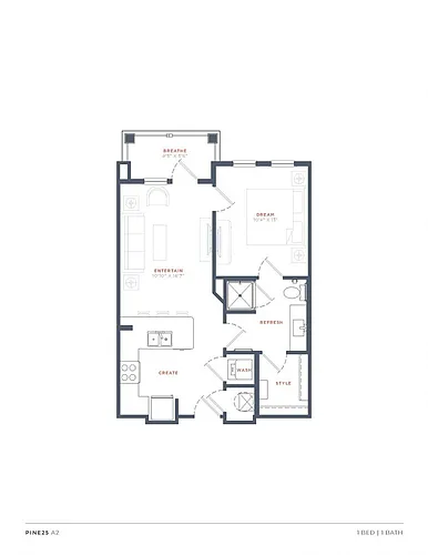 Floor plan A2 - Spacious Living Room