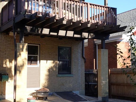 View from the garage