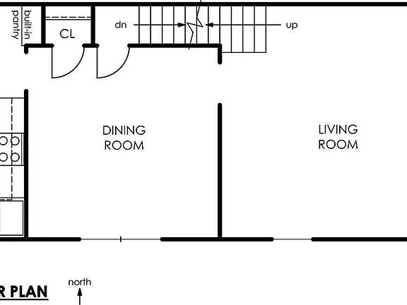 Floorplan (first floor only). The whole house is included but we only have this plan available for the listing