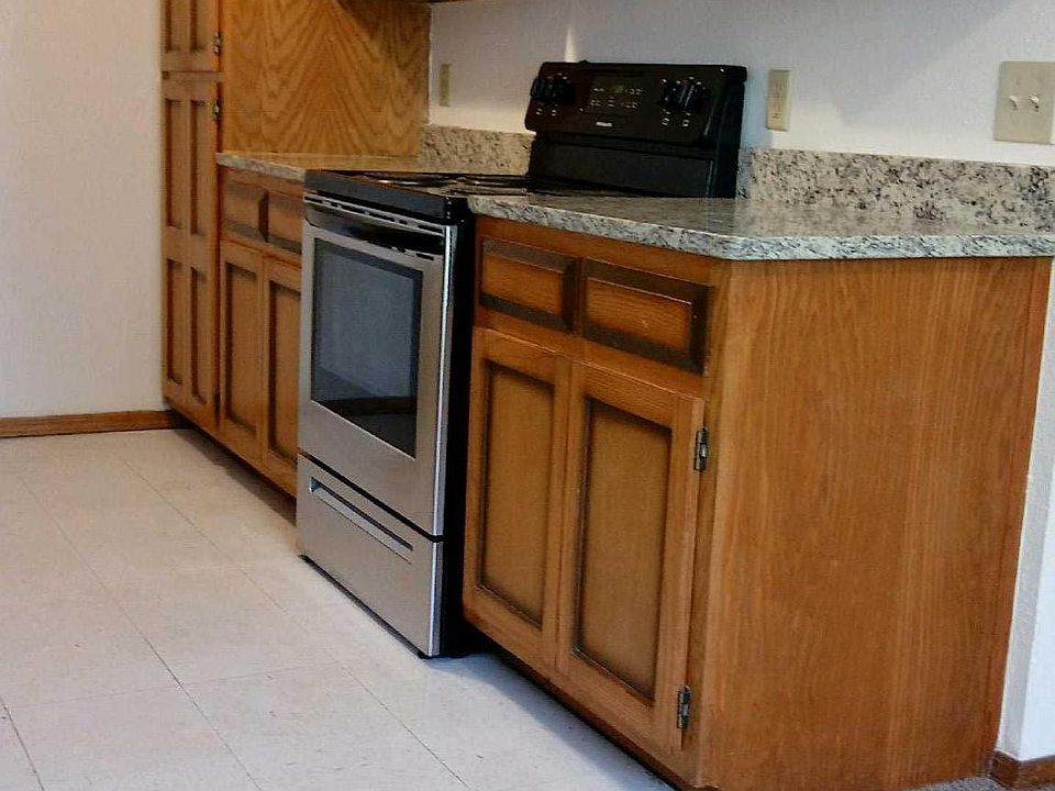 Kitchen, with new gas cook stove along with new vent hood.