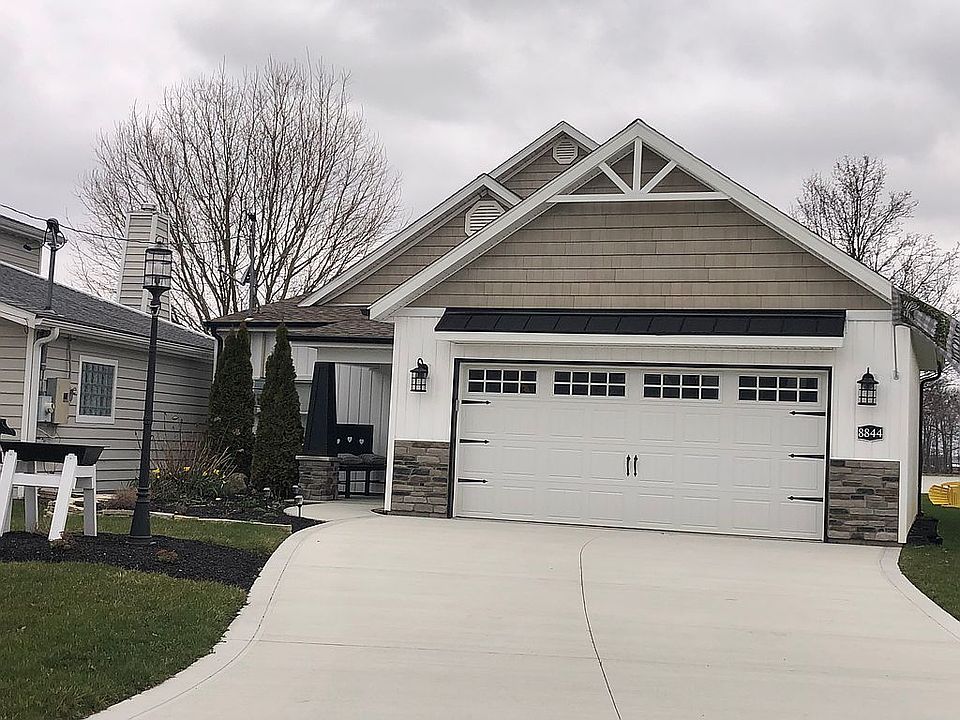 New garage/porch/driveway 