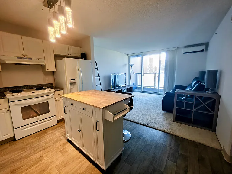 Kitchen and Living Area with Furnished Option(Kitchen Island)