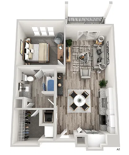 Floor plan A1B