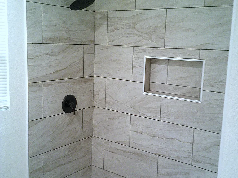 Bathroom 1, handicap shower.