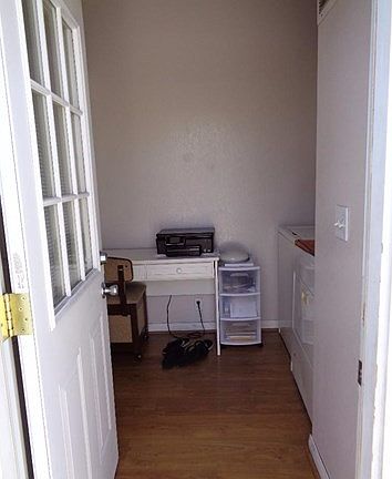 LAUNDRY ROOM/SUPER STORAGE AREAS/ROOM FOR COMPUTER DESK