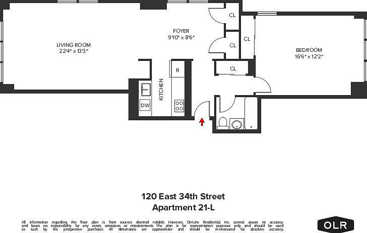 1st image of 120 E 34th St APT 21L