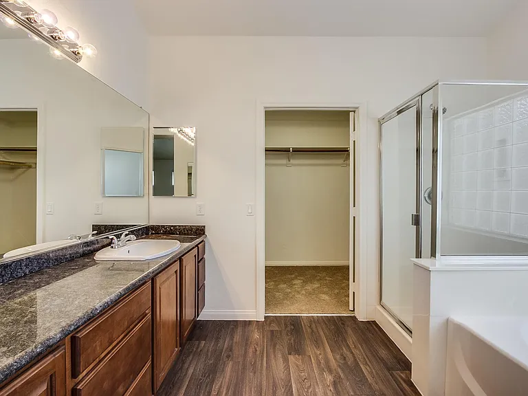 Master Bathroom with walk in closet