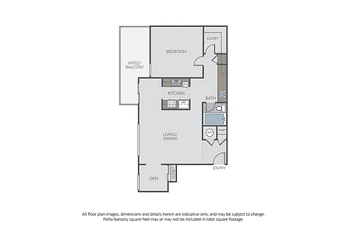 Floor plan The Miramar + Den