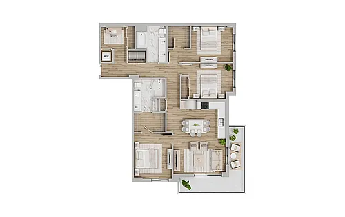 Floor plan Lavender A