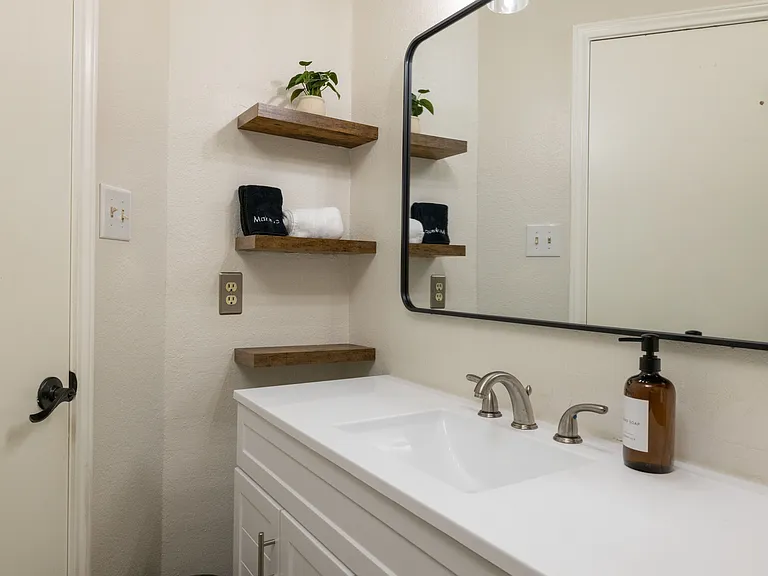 Bathroom #2- plenty of counter space available