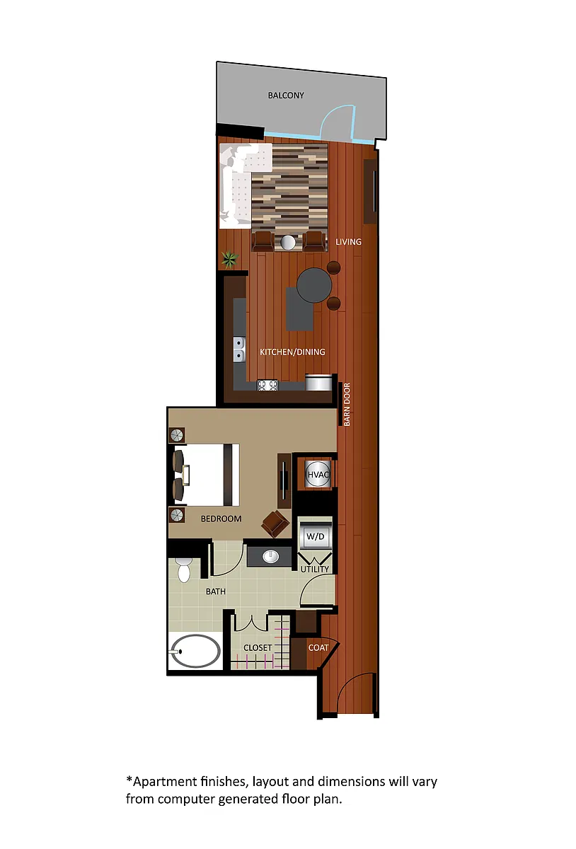 Floor plan A1 - Renovated