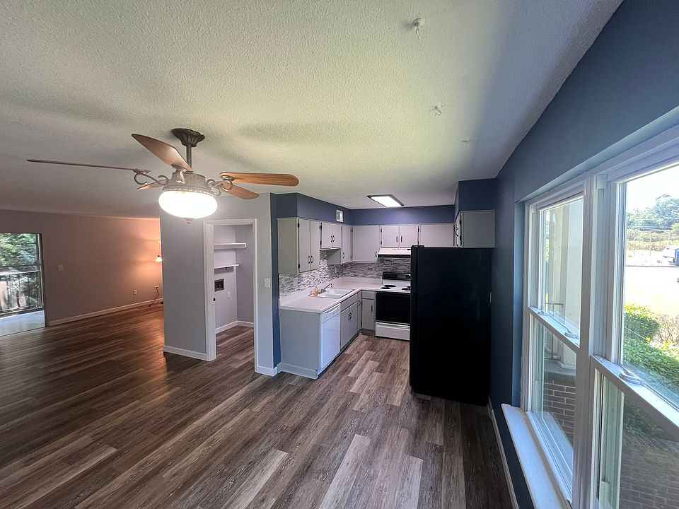This is the Kitchen/Dinning room and living room. It is an open floor plan.