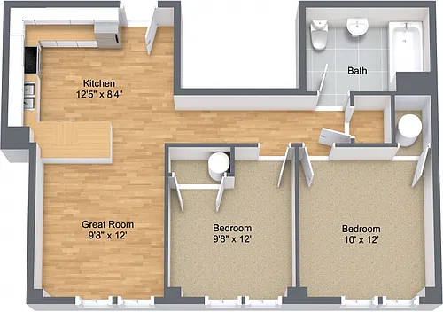 Floor plan The Burke