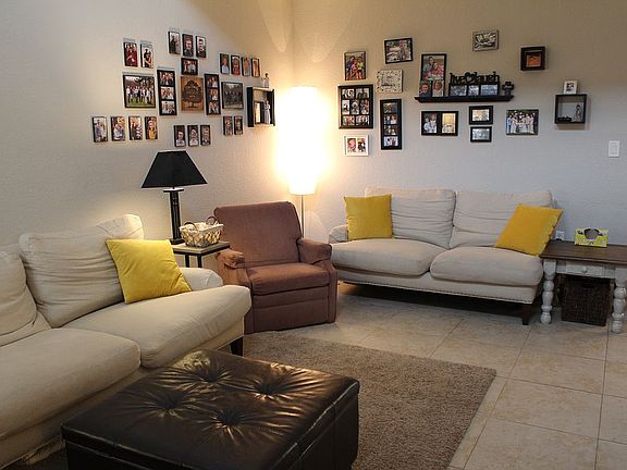 Living room, front door view