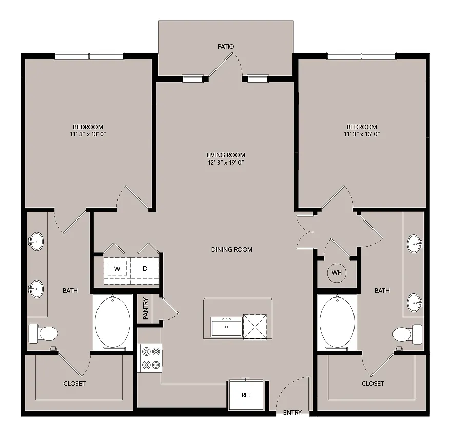 Floor plan B1-1129sf-B1.13