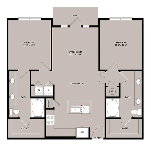 Floor plan B1-1129sf-B1.13