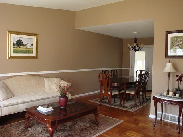 Newly painted walls