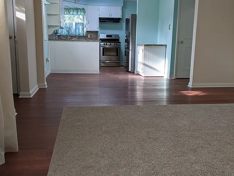 open concept living room & kitchen