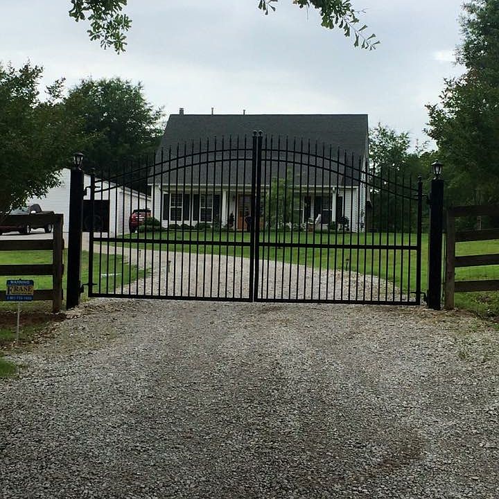 Wrought iron security gate
