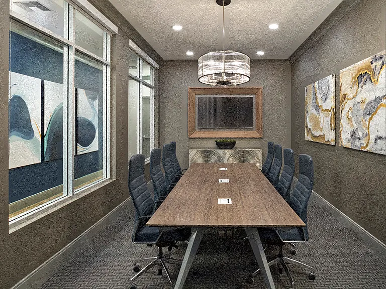 Executive conference room with full A/V capabilities