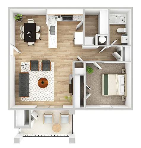 Floor plan 1 Bedroom