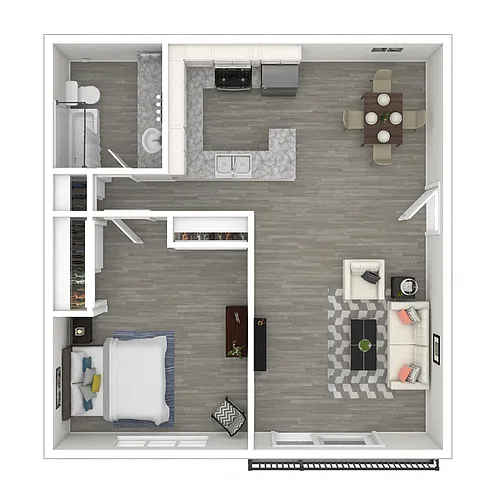 Floor plan One Bedroom