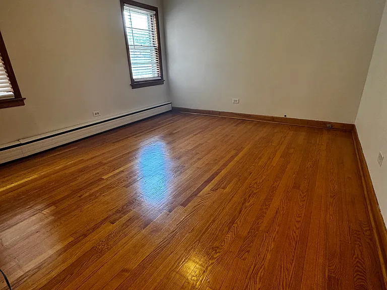 bedroom # 1 beautiful refinished hardwood floors