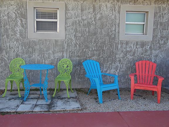 shared patio area