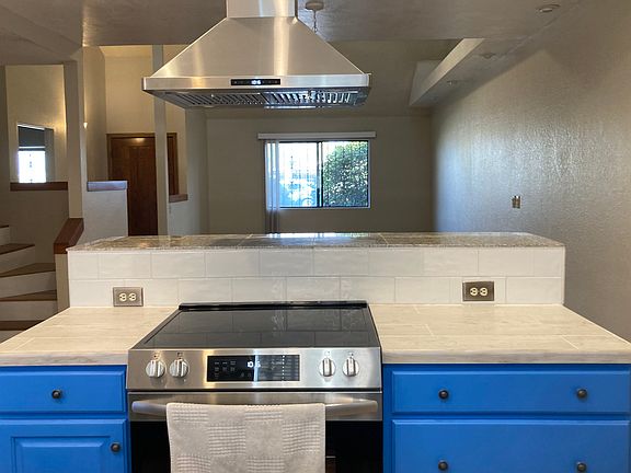 Open kitchen, living room design