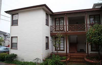 Front view from court