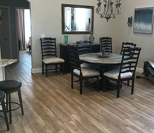 Great room style dining room