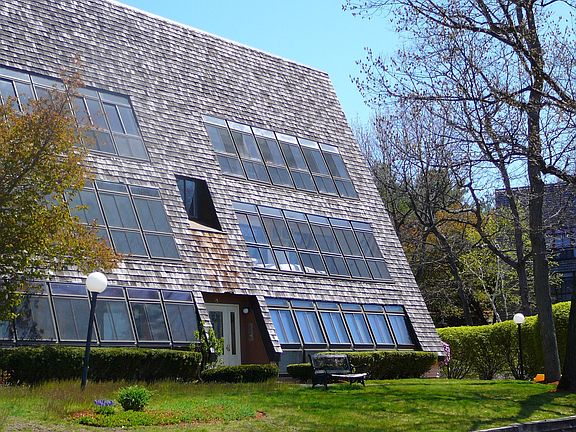 Lake side of building