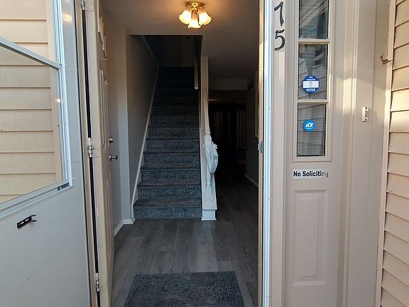 Main entry with storm door