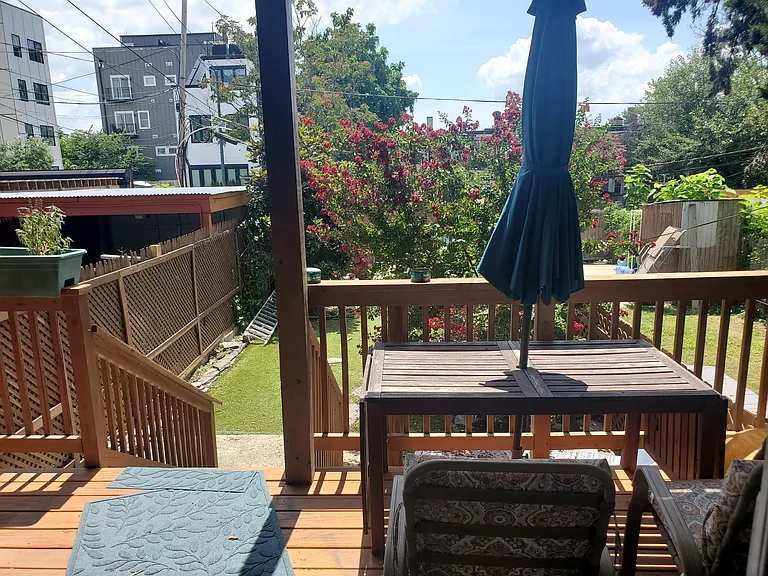 Deck off living room (1st floor)