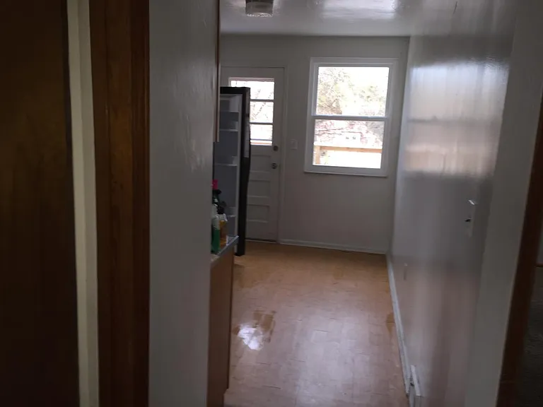 view into kitchen