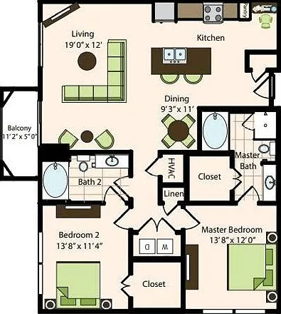 B1.1 | 2x2 | 1235 sq ft B1.1 | 2x2 | 1235 sq ft