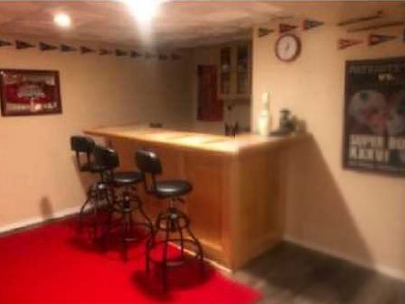Man cave bar area 
