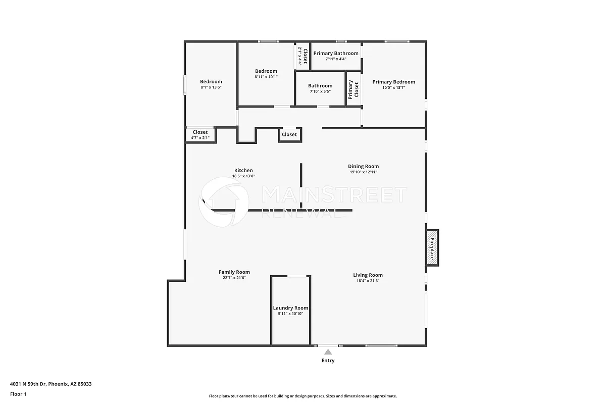Floor Plan - 4031 N 59th Dr