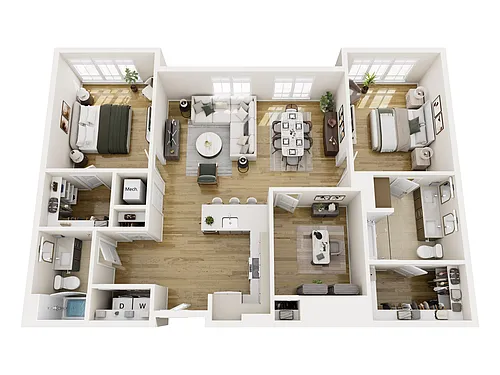 Floor plan B12 Den